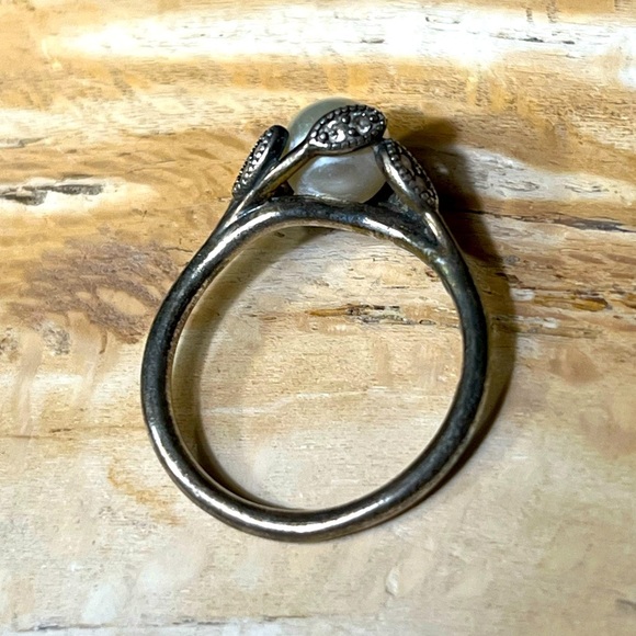 PANDORA Vintage Pearl Sterling Silver Ring - Picture 6 of 7